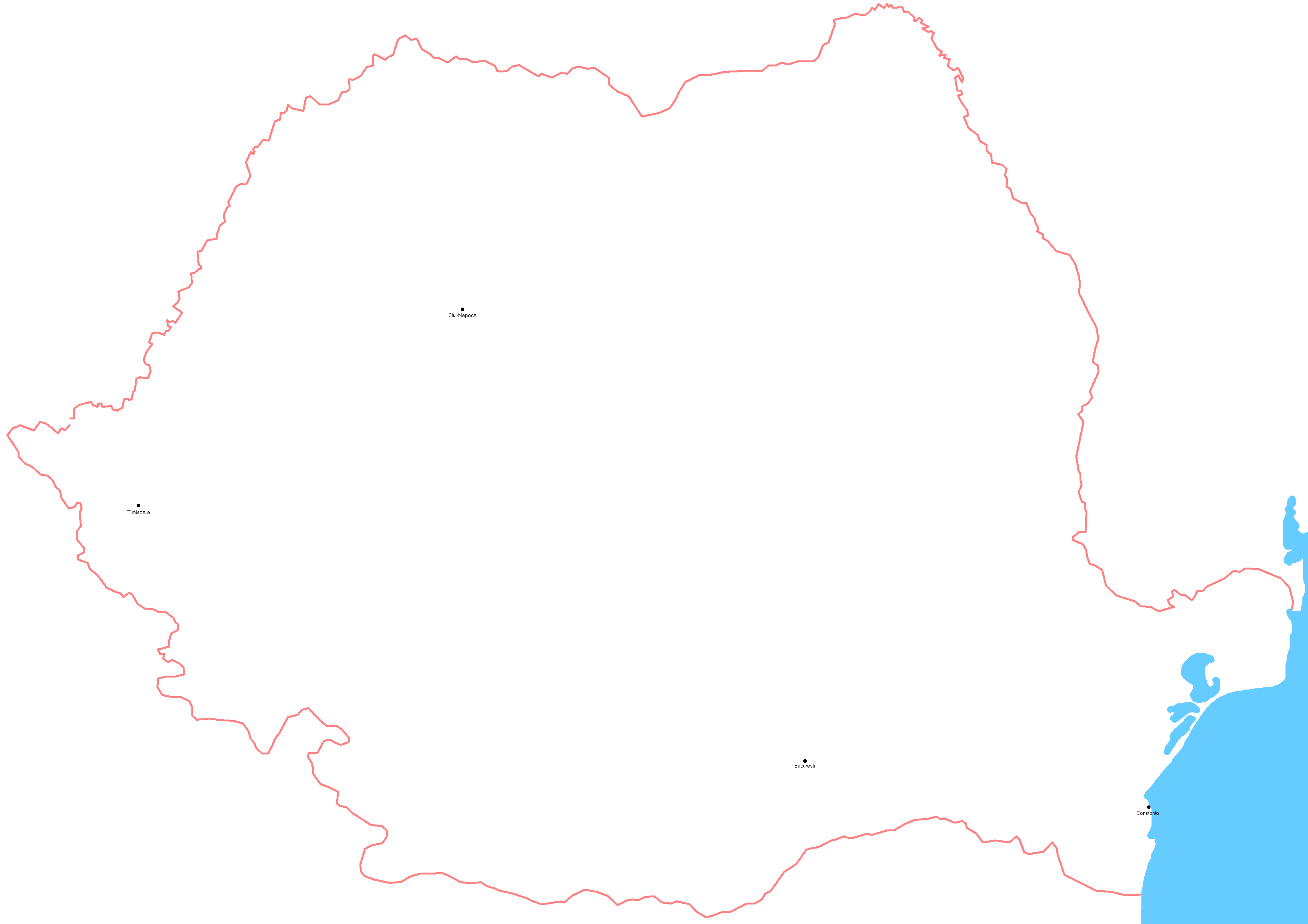 Mapa Rumunska se znmkovmi msty